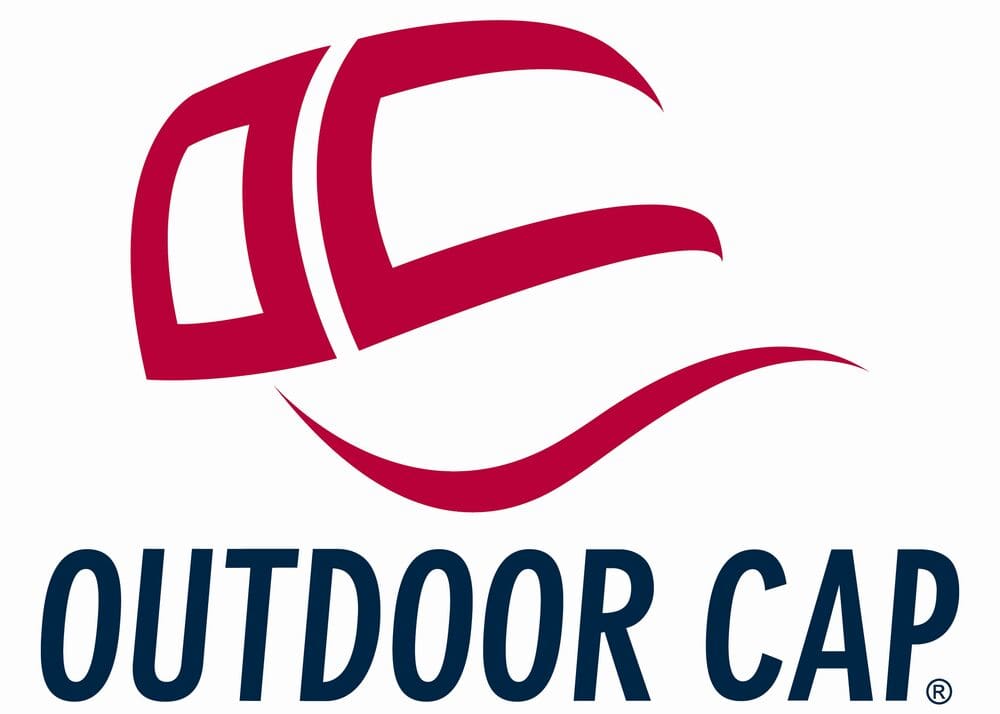 A red and white logo for outdoor canada