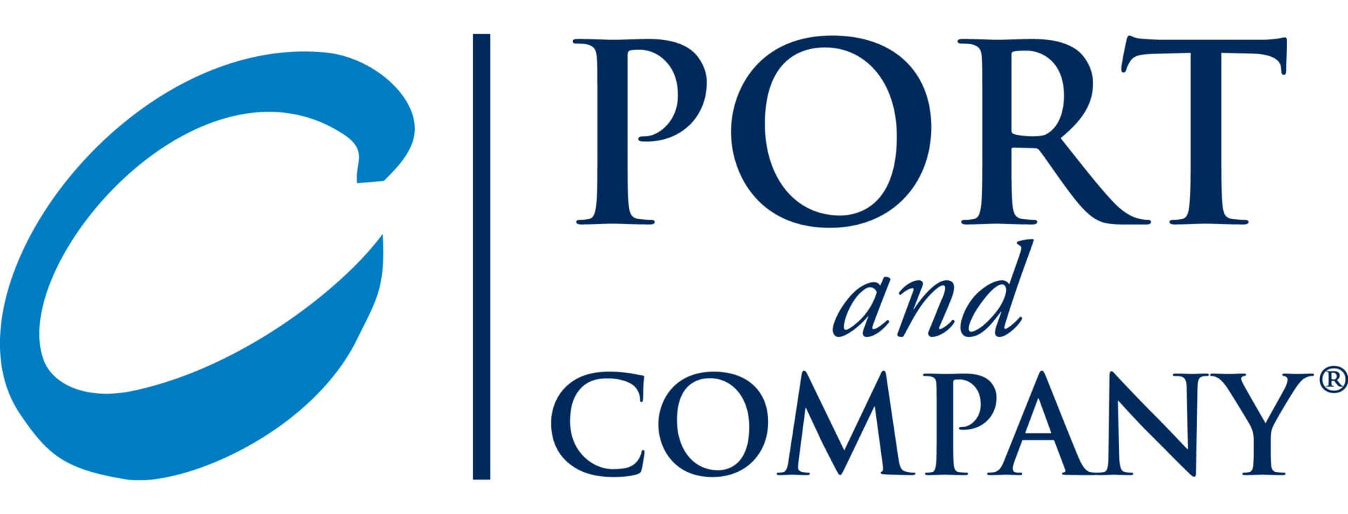 A blue and white logo for the poors and company.