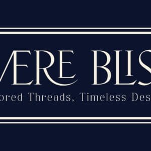 A blue banner with the words " revere bliss " in white lettering.